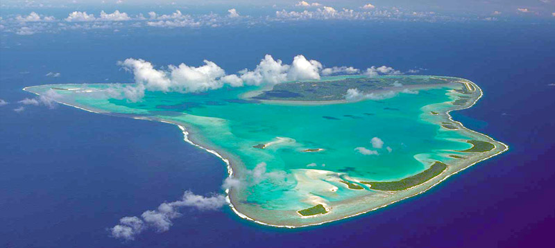 Aitutaki Aerial Shot